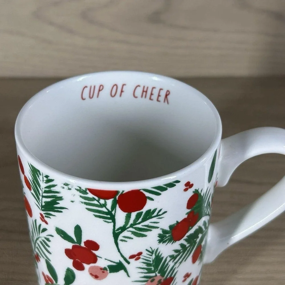 Threshold Mug Hollyberry Cup of Cheer Holiday Christmas Winter Target Red Berry